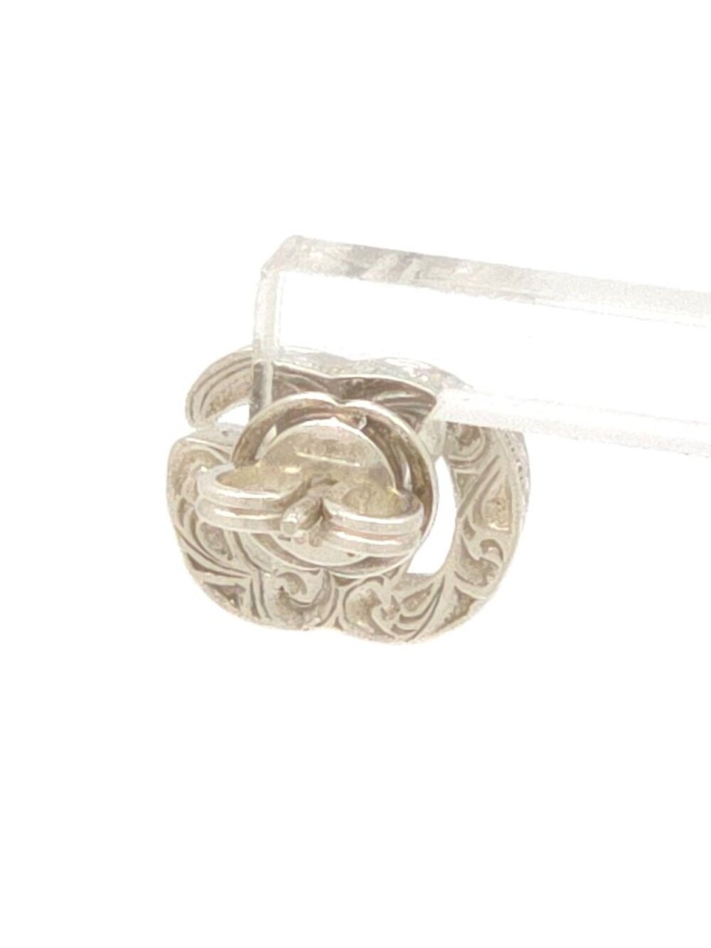 Gucci Double G Single Earrings Sterling Silver Stud